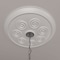 Ekena Millwork Spiral Ceiling Medallion (Fits Canopies up to 4"), 25 1/4"OD x 4"ID x 2"P, Primed White CM25SP - alternate 4